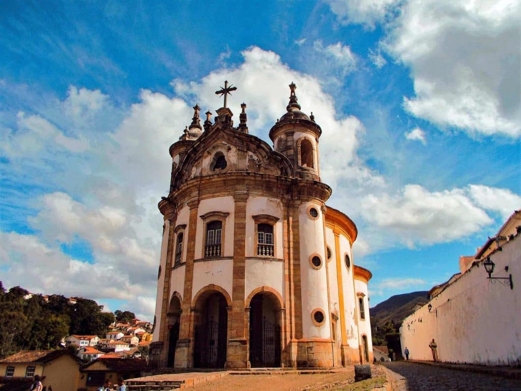Igreja histórica em Ouro Preto.