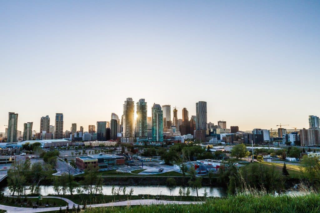 Imagem da cidade de Calgary, no Canadá.