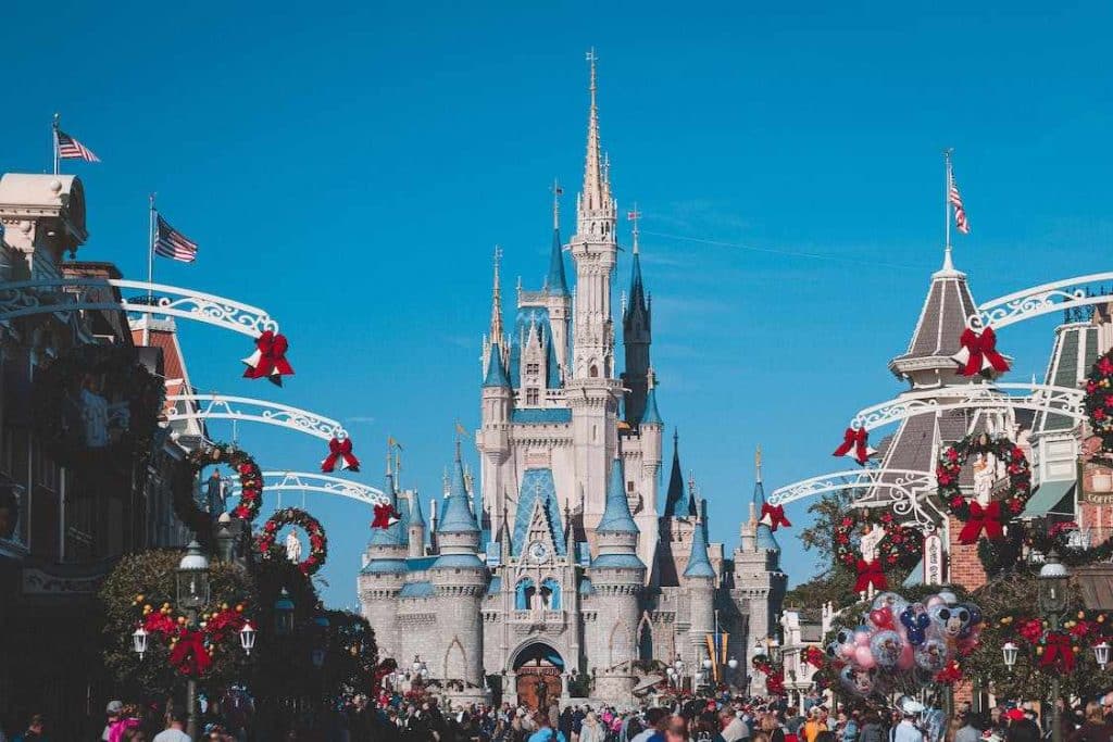 Foto do castelo da Disney