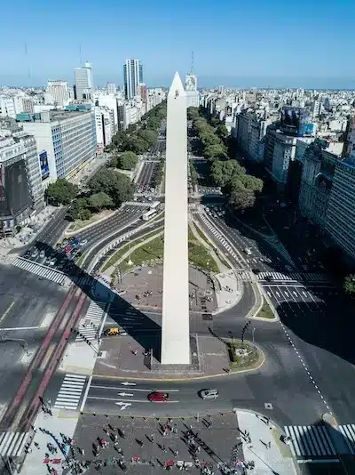 Obelisco no centro de Buenos Aires