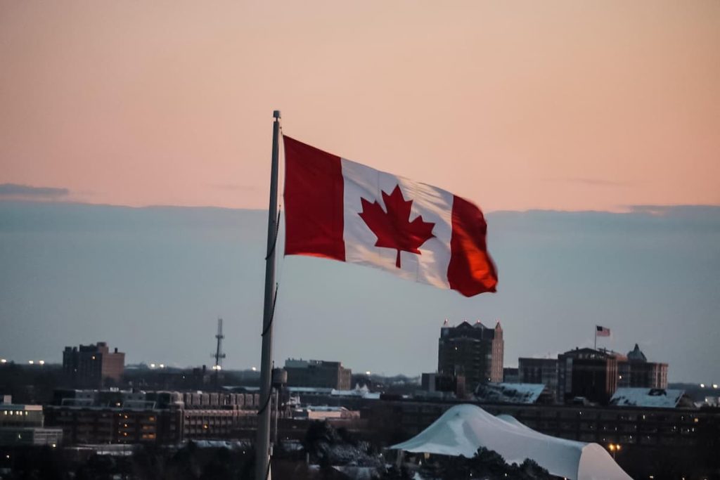 Imagem da bandeira do Canadá 