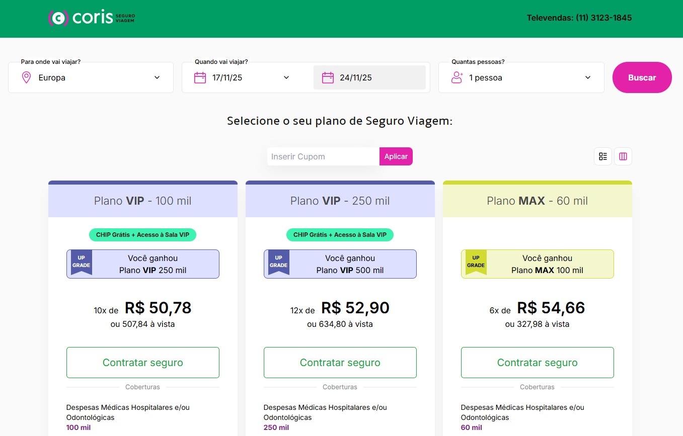Seguro Viagem Berlim - Coris Seguro Viagem