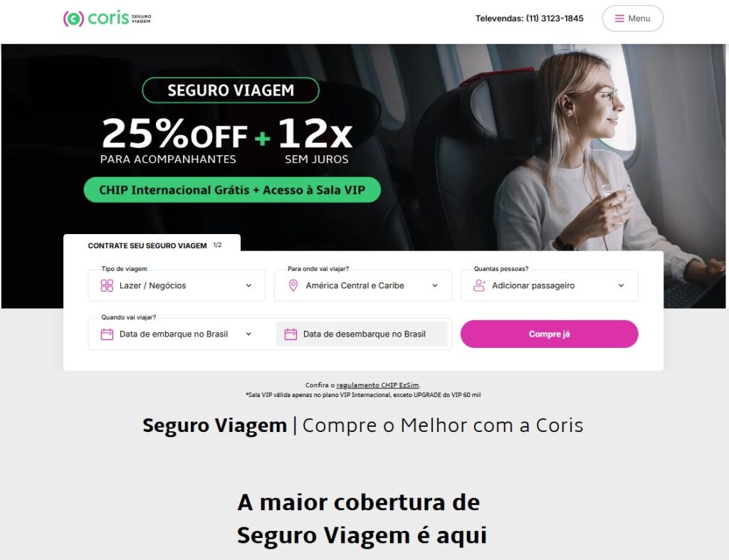 Seguro Viagem Caribe - Coris